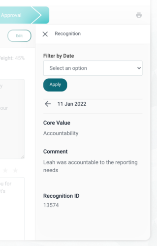 Recognition in Performance Review